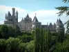 Château de Pierrefonds - Arbres et château féodal