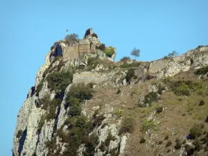 Château de Roquefixade - Overblijfselen (ruïnes) van de Katharen kasteel