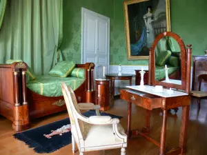 Château de Valençay - Intérieur du château : chambre de la duchesse de Dino