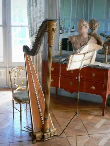 Château de Valençay - Intérieur du château : salon de musique