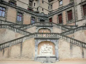 Château de Vizille - Vizille domain: château stairs