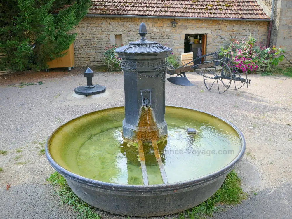 Châteauneuf-en-Auxois - Châteauneuf: Fontaine du village