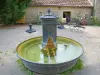 Chateauneuf-en-Auxois - N.城堡: 乡村喷泉
