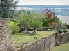 Chateauneuf-en-Auxois - N.城堡: 中世纪城镇的城墙