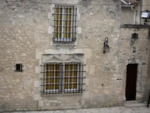 Chauvigny - Facade of a house of upper town (medieval town)