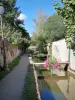 Chevreuse - Promenade der kleinen Brücken, die den Yvette-Kanal überspannen