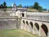 Cittadella di Blaye - Royal Gate, ponte fisso e bastioni della cittadella