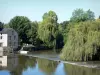 Civray - Fleuve Charente, arbres au bord de l'eau