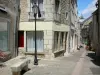 Clamecy - Alley in the old town with its houses facades