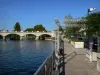 Cognac - Fluss Charente, Brücke und Flussufer (Promenade)