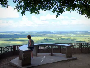 Colina de Sion-Vaudémont - Mesa de orientación con vista al paisaje circundante