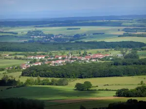 Colina de Sion-Vaudémont - Panorámica desde el montículo de los testigos