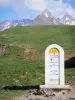 Colle dell'Aubisque - Milepost Aubisque Pass - Altitudine 1709 metri