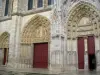 Collégiale de Mantes-la-Jolie - Portails de la collégiale Notre-Dame