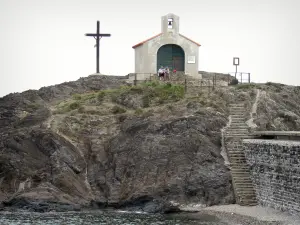 Collioure - Kapelle der kleinen Insel Saint-Vincent