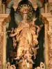 Collioure - All'interno della chiesa di Notre-Dame-des-Anges dettaglio retablo barocco dell'altare maggiore