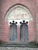 Collonges-la-Rouge - Portal of the church Saint-Pierre