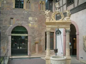 Colmar - Entrance to the Unterlinden museum (former Dominican convent)