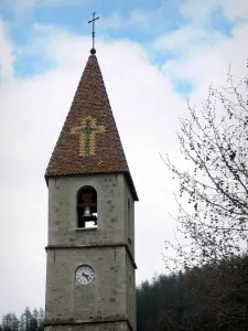 Colmars - Clocher de l'église Saint-Martin