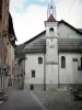 Colmars - Case campana della cappella dei Penitenti, e vicolo della medioevale
