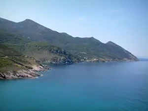 Corsican Cape - Mountains of the west coast streaming into the sea