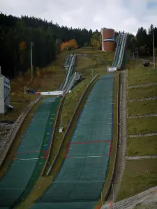 Courchevel - Ski jumping in the Olympic stadium of Courchevel (jump stadium of Praz)