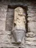 La Couvertoirade - Statue of St. Christol in an alcove of the north gate called Amoun portal