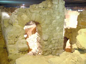 Cripta archeologica del sagrato di Notre-Dame - Resti della cripta archeologica