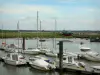 Le Crotoy - Baie de Somme : bateaux et voiliers du port de plaisance