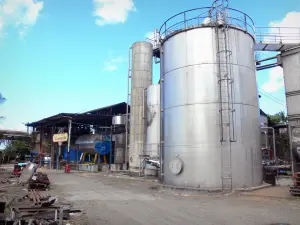 Damoiseau Rum distilleerderij - Bezoek van het industriële bedrijf