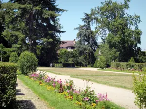 Departementaal landgoed van Sceaux - Bloembedden in het Parc de Sceaux