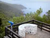 La Désirade - Uitkijkpunt met uitzicht op het eiland en de Atlantische Oceaan