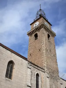 Digne-les-Bains - Campanile et clocher de la cathédrale Saint-Jérôme