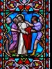 Dol-de-Bretagne - Binnen in de kathedraal van St. Samson: glas in lood (glas)