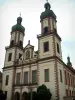 Ebersmunster - Église abbatiale avec trois clochers à bulbe