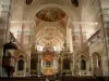 Ebersmunster - Intérieur baroque de l'église abbatiale