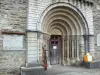 Église de L'Hôpital-Saint-Blaise - Portail de l'église romane Saint-Blaise