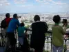 Eiffel tower - Visitors admiring the view of Paris from the second floor