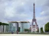 Eiffeltoren - Muur voor de Vrede, Tuin van Mars en de Eiffeltoren