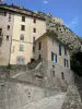 Entrevaux - Citadel overlooking the houses of the medieval village