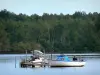 Estanque de Aureilhan - Pescadores en el lago