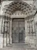 Étampes - Carved royal portal (side portal) of the Notre-Dame-du-Fort collegiate church