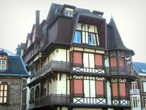 Étretat - Villas (houses) of the seaside resort (city)