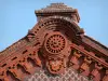 Familistery of Godin - Guise Social Palace: detail of the facade of the theater of the Familistery