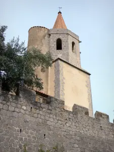 Fenouillèdes - Bell tower of the Notre-Dame de Laval church, in Caudiès-de-Fenouillèdes