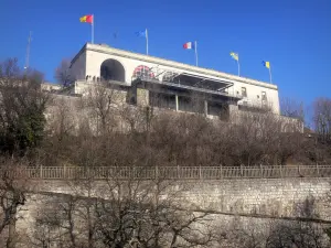 Die Festung Bastille - Stätte der Bastille (auf der Gemeinde Grenoble): Blick auf die Festung