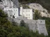 Festung Ecluse - Blick auf die militärische Befestigung; auf der Gemeinde Léaz, im Pays de Gex im Regionalen Naturpark des Haut-Jura