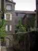 Figeac - Gasse und Häuser der Altstadt, im Quercy