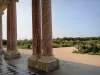 Finca de Trianón - Columnas del peristilo del Gran Trianón