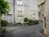 Flavigny-sur-Ozerain - Callejón bordeado de casas antiguas